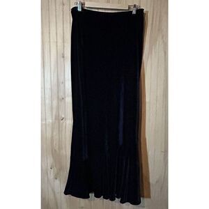 Roxy Vail Beaver Creek Medium Velvet Maxi Skirt Peasant Gypsy Fairy Hippie
